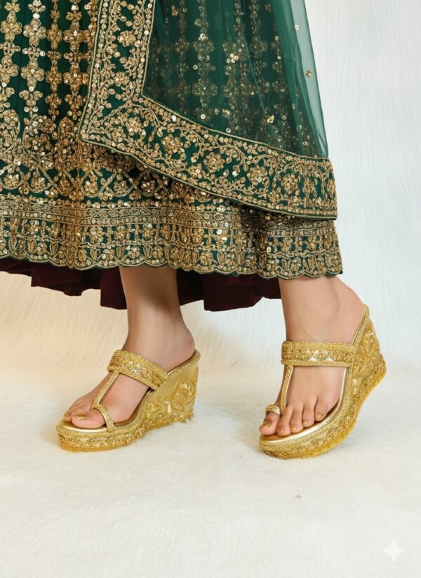 Women Bridal wedges - Image 3