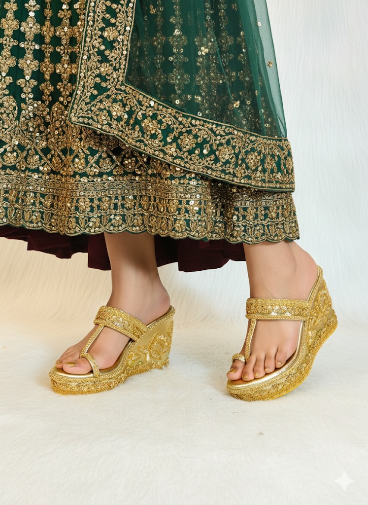 Women Bridal wedges - Image 3